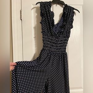 NWOT blue polka dot beautiful romper